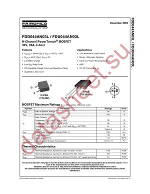 FDD044AN03L datasheet  